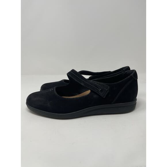 Clarks Tamzen Walk Women's Leather Cushioned Mary Jane Loafers 10M Black - Picture 3 of 10